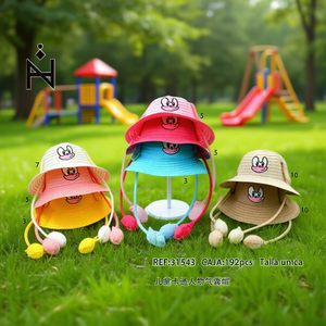 Cappello a secchiello con airbag a forma di personaggio dei cartoni animati per bambini, taglia unica. - Product Image 3