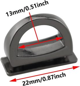 PCS Mm Metal D Ring Buckle With Screw Multi Function Ring Luggage Hardware <b>Decorative</b> Buckle For Leather Bag Garment <b>Shoe</b> Access - Product Image 3