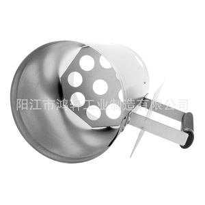 ถังใส่ถ่านพร้อมที่จับเหล็กชุบสังกะสี เส้นผ่านศูนย์กลาง 17 ซม. สำหรับทำบาร์บีคิว อุปกรณ์เสริมบาร์บีคิวทนความร้อน - Product Image 5