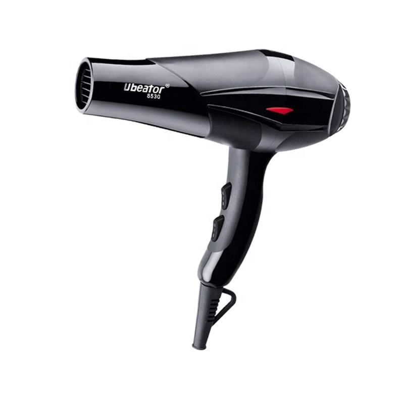 Professional 220-240V Black Hair Dryer with Strong Power Blow Dryer Fan for  Hotel Hairdressing and Barber Salon Tools