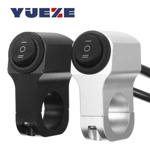 22mm 7/8 "범용 오토바이 3 방향 스위치 ON/OFF 운전 조명 스위치 클립 포함 DC 12V 오토바이 스포트라이트 헤드라이트 스위치 - Product Image 1