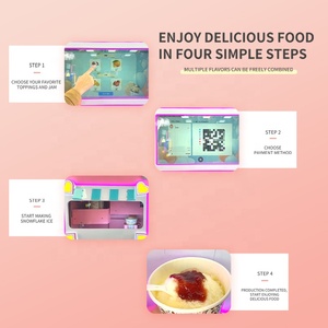 Meilleur distributeur automatique commercial de crème glacée flocon de neige et de Bingsu Système de paiement par carte de crédit Machine à cône de neige - Product Image 3