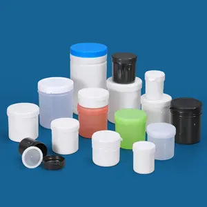 حاويات بلاستيكية HDPE مع أغطية لولبية بأحجام متعددة كوارت ساخنة أو باردة قابلة للتجميد برطمانات آيس كريم بيضاء خالية من BPA
