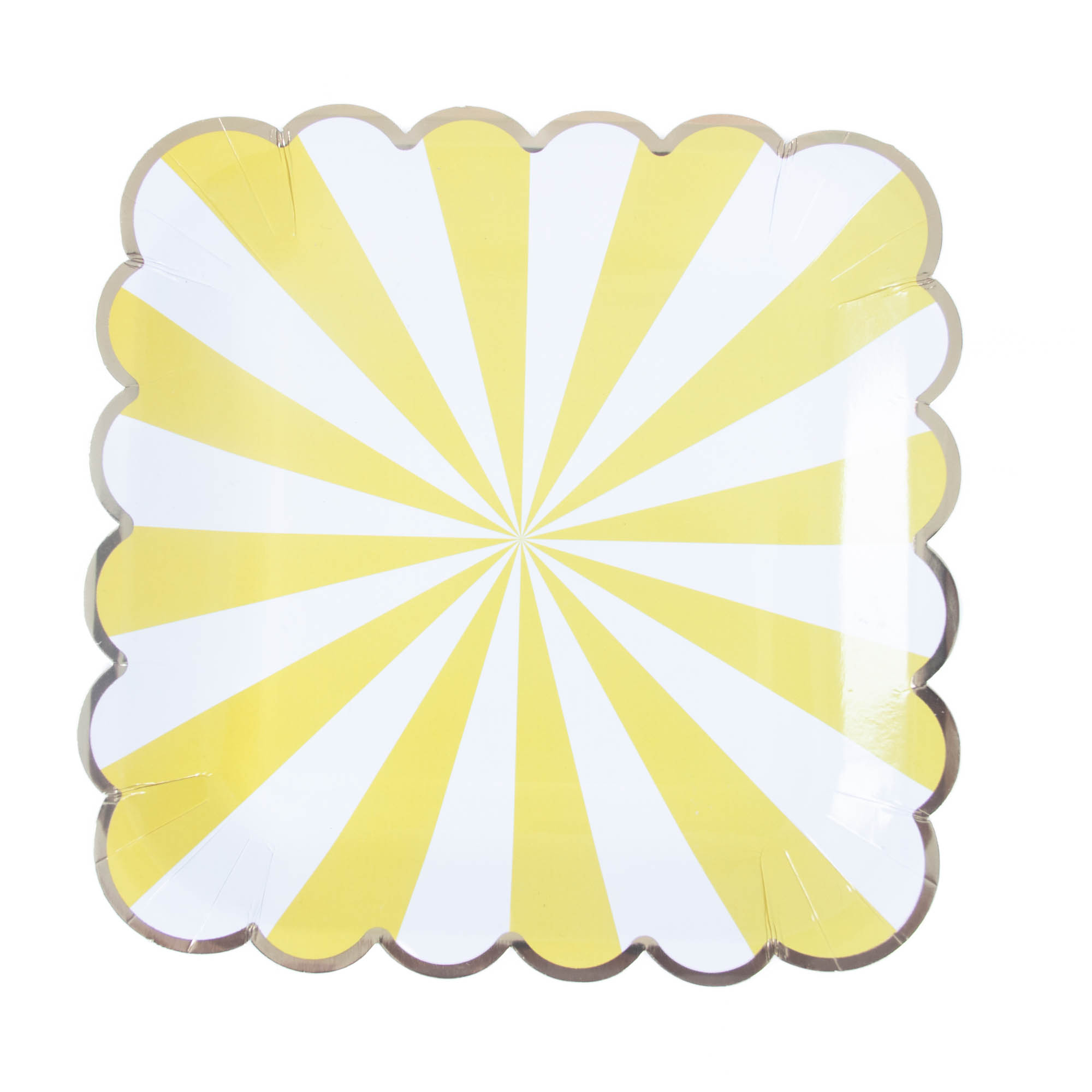 Yellow 8pcs 9inch plates