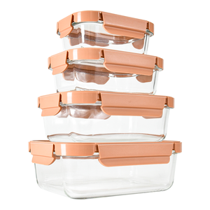 Bpa-miễn phí chịu nhiệt thủy tinh kín lưu trữ thực phẩm container cho bữa ăn chuẩn bị và ăn trưa Hộp bao bì thực phẩm - Product Image 1