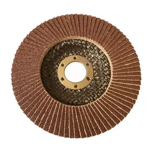 Muela abrasiva de lijado de 100mm, disco de aleta flexible, rueda curva, disco de aleta de respaldo de fibra de vidrio