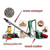 Kleine biomassa pelletmolen |   Huis- en kleine fabrieksgebruik, verwerking van pinda-schillen, houten platte matrijspelletmolen