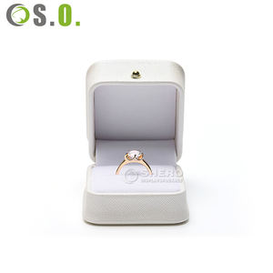 Wholesale Pu Luxury <b>White</b> Necklace Bracelet Earring Ring Packaging <b>Jewellery</b> Set <b>Box</b> Custom logo Premium Jewelry <b>Box</b> - Product Image 5