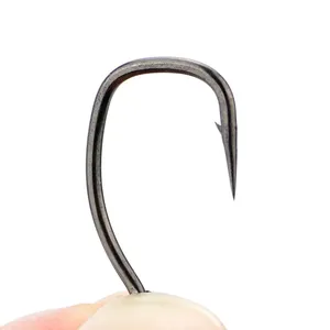 50 pièces par boîte <span class=keywords><strong>Hirisi</strong></span> Hameçons de pêche à la carpe enduits de PTFE avec hameçon micro-barbelé en acier à haute teneur en carbone Accessoires de pêche 8029 - Product Image 5