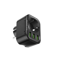 Convertisseur EU de vente directe d'usine OL, protecteur de carte d'alimentation USB, prise de courant multifonctionnelle murale