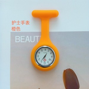 Reloj de enfermera de silicona respetuoso con el medio ambiente de alta calidad, relojes de pecho con impresión de logotipo personalizado para artículo promocional, reloj Fob - Product Image 1