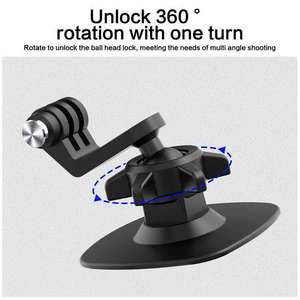 Supporto Lavabile Multi-Angolo per Action Camera 360° °   Supporto Adesivo per Auto con Testa a Sfera Flessibile, Montaggio Adesivo per <span class=keywords><strong>Casco</strong></span> per GoPro - Product Image 1