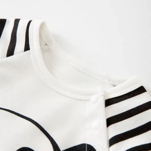 Ensembles de pyjamas pour bébés nouveau-nés, printemps et automne, manches longues, coton, body pour bébé garçon, motif panda - Product Image 2