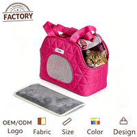 Sac de transport pour animaux de compagnie en tissu matelassé de qualité supérieure, sac à bandoulière pour chat, sac de transport pour animaux de compagnie, sac à main de voyage pour petit chat, chien ou animal