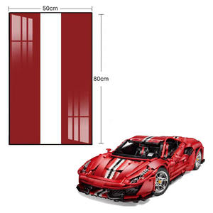Vitrina para Bloques de Construcción de Autos Deportivos - Caja Transparente de Acrílico a Prueba de Polvo, Gabinete de Colección de Modelos de Carreras Montable en la Pared - Product Image 1