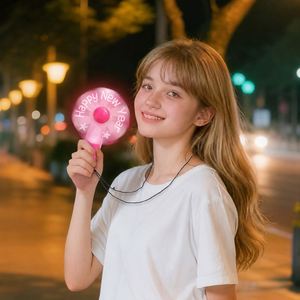 Party Items Portable Mini Programmable Custom Message LED Fans Display Logo Wedding Concert Handheld Light-<b>up</b> Advertising Fan - Product Image 3
