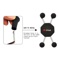 Empuñadura de goma de repuesto para montaje de teléfono a prueba de golpes soporte de agarre de Punta USB silicona de goma para agarre de motocicleta soporte de teléfono para ram