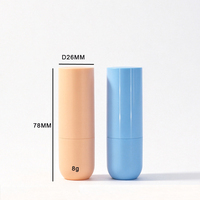 Nouveau design d'usine – Contenant vide en plastique PP de 8g pour baume en stick, tube de rouge à lèvres ou onguent de consoude HX502
