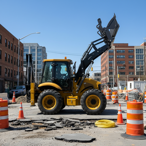 أرخص آلات تحريك التربة، جرار صغير قابل للسحب رباعي الدفع للزراعة مع حفار خلفي للبيع - Product Image 4