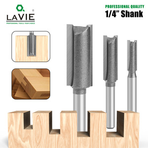Straight Cut Carbide Tipped Router Bits 1/4 In Round Shank Woodworking Milling Cutter - Product Image 5