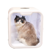 Séchoir pour animaux de compagnie en plastique transparent anti-UV, modèle carré de 62 L, très apprécié des propriétaires, pour le toilettage à domicile