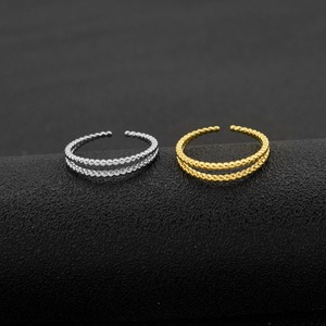 2026 New Fashionable Stainless Steel Hollowed Out Design Geometric <b>Ring</b> Simple Women's <b>Adjustable</b> <b>Rings</b> Wholesale Jewelry - Product Image 2