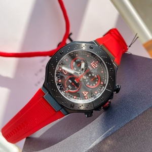 Montre sport à quartz de luxe pour homme de haute qualité, cadran chronographe de 45 mm de diamètre, étanche, en silicone, haute qualité, tendance - Product Image 4