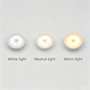 8LED Beads PIR Motion Sensor Night <b>Light</b> Wireless USB <b>Rechargeable</b> Mini Emergency Lamp for Bedroom Home Use - Product Image 2