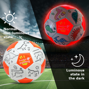 Customizable Diy Pattern Painting Glow in the Dark Soccer Ball LED <strong>Light</strong> <strong>up</strong> <strong>Football</strong> Soccer Ball - Product Image 3