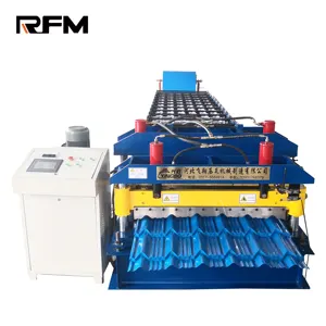 Chinese Glazed Steel Tile Roof Roll Forming Machine Metal Roofing Panel Making Machine Aluminium Roofing Tile Making Machine