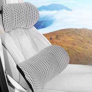 2025 New Comfortable <strong>Headrest</strong> &amp; Lumbar Pillow Set / Custom Car Lumbar Cushion for Reading &amp; <strong>Bed</strong> Rest - Product Image 1