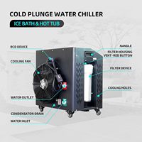 Smartmak Baignoire plongeante en bois de 500 gallons avec refroidisseur de 1hp