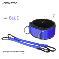 LS1156 Sangle de jambe/cuisse/cheville portable réglable Tube en latex Set Training Leg Thigh Hip Gym Fitness Pull Up Tick Resistance Band