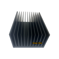 Onduleur laser anodisé noir usinage CNC profilé extrudé SK121 112X67.5mm thermique extrusion dissipateur thermique en aluminium
