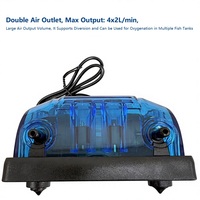 Pompe à air réglable silencieuse Jeneca 3W 5W pour aquarium, aérateur en plastique rectangulaire, économe en énergie, pour usage intérieur, extérieur, patio et aquarium.