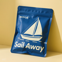 Sachet Premium Mat Argenté Estampillé à Chaud avec Texture Élégante, Scellé sur 3 Côtés et Encoche de Déchirement pour Poudre d'Épices et de Poivre Spécialisées