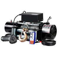 Treuil électrique JUDA 6000 lb, 15 m, 12 V/24 V CC, câble en acier de 8 mm, moteur en cuivre 2500 W, commande sans fil, certifié CE ISO, capacité de levage 24 m