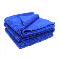 40*40cm 400gsm Microfiber Car Wash Towel Rags High Quality Edgeless Kitchen Towel Long Short Pile Towel