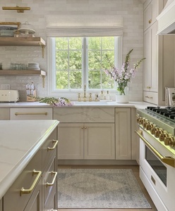 CBMMART High End Residential Project American Walnut White Oak Solid Wood <strong>Door</strong> Plywood Kitchen Cabinets - Product Image 4
