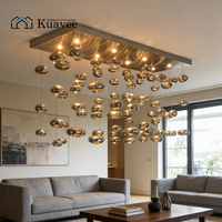 Lustre en cristal en spirale pour hall d'hôtel, villa, escalier plat, lustre LED personnalisé, léger et simple