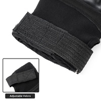Gants tactiques demi-doigts d'extérieur en polyester avec protection des articulations et sangle de poignet pour le cyclisme, la randonnée et l'entraînement physique