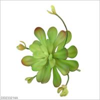 Plantes Artificielles de Luxe Automnales Personnalisées en Pot, Végétation Artificielle en Gros, Fausses Plantes Succulentes Réalistes pour Cimetière