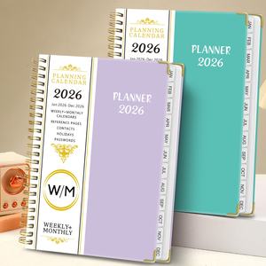 A5 spiraalplanner notitieboekje 2026, promotioneel Engels dagboek, dagplanner, kalender, feestplanner notitieboekje - Product Image 1