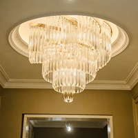 Lustre en cristal de luxe américain, moderne, de haute qualité, pour entrée et salon, luminaires suspendus