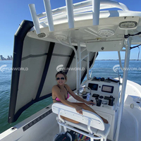 Auvent Pvc Gonflable Bateau De Pêche Tente De Luxe Bateau Yacht Auvent Toit Pare-Soleil Auvent Bimini Tops