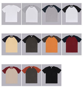 Chemises à manches courtes <span class=keywords><strong>raglan</strong></span> en coton 100% de 230 grammes, personnalisables avec votre propre logo, vente en gros RUICHI - Product Image 2