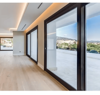 Portes de magasin en aluminium à double vitrage insonorisées et résistantes aux intempéries BOCHARM pour usage extérieur, hôtels, centres commerciaux et entreprises