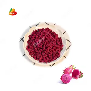 Gute Qualität Bio-Trocken futter Drachen frucht Gefrier getrocknete Pitaya-Würfel Gefrier getrockneter roter Pitaya-Würfel