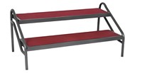 2-5 étapes ou escalier d'étape de taille ajustée par aluminium pour des événements d'intérieur et extérieurs