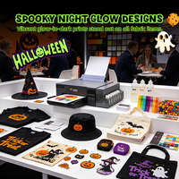 Imprimante DTF portable A4 Fcolor, machine d'impression de t-shirts de bureau pour le transfert de motifs personnalisés pour Halloween